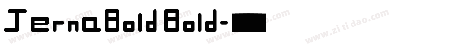 JernaBold Bold字体转换